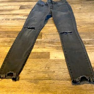 Black Refuge distressed skinny jeans Sz 2